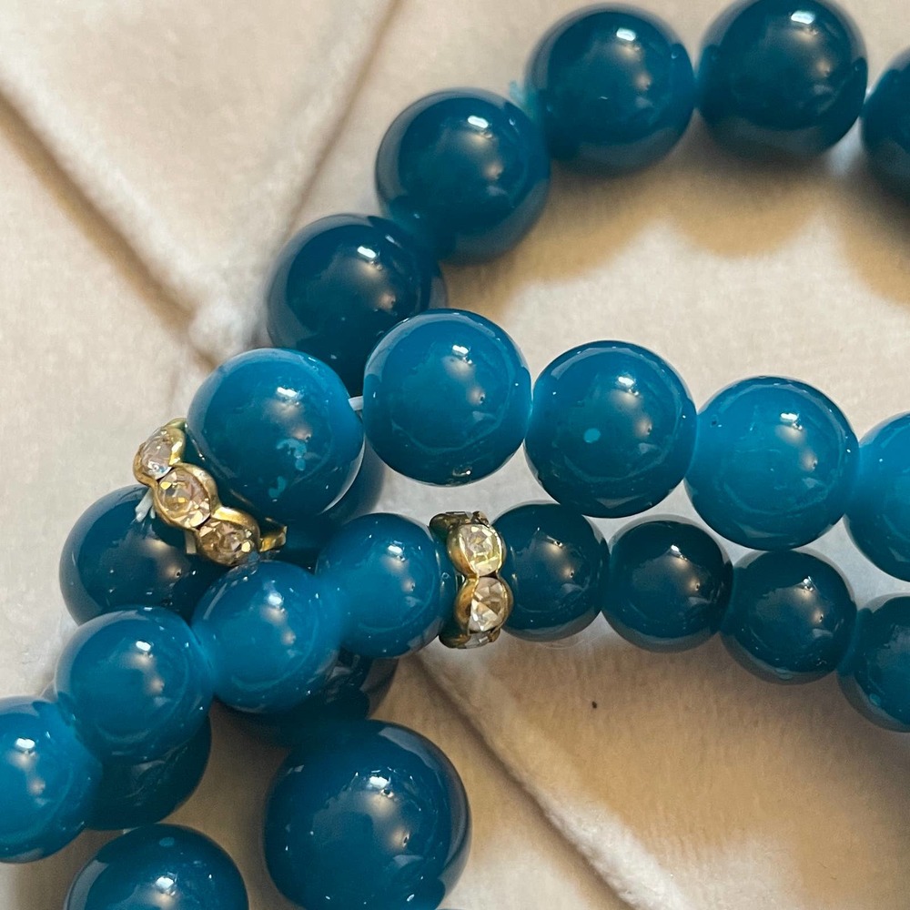 NWT Greenish Blue Chain Bracelet - Picture 3 of 4